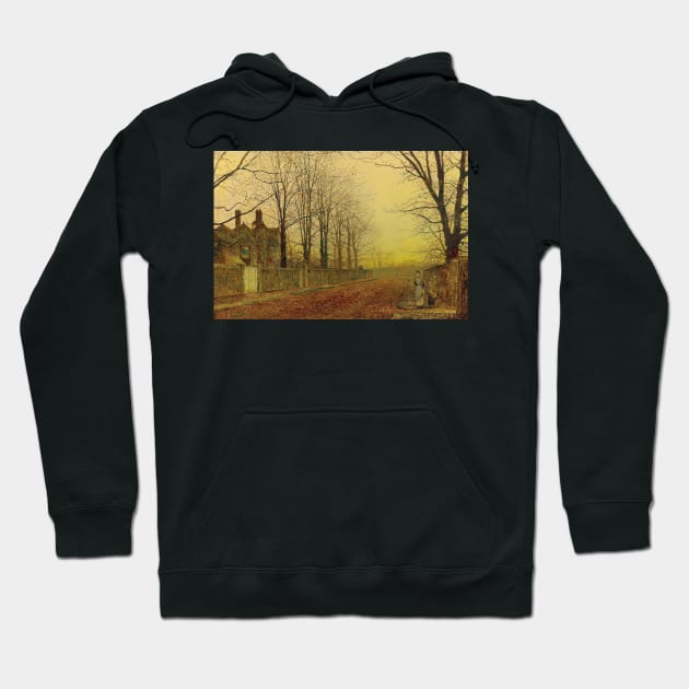 Autumn Glory by John Atkinson Grimshaw Hoodie by Classic Art Stall